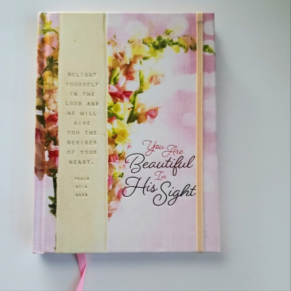 Scriptures & Quotes Journal Hardcover Notebook Flowers, Pink, Multicolor *READ*
